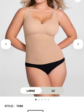 Honeylove sand Shapewear liftwear tank—NWT